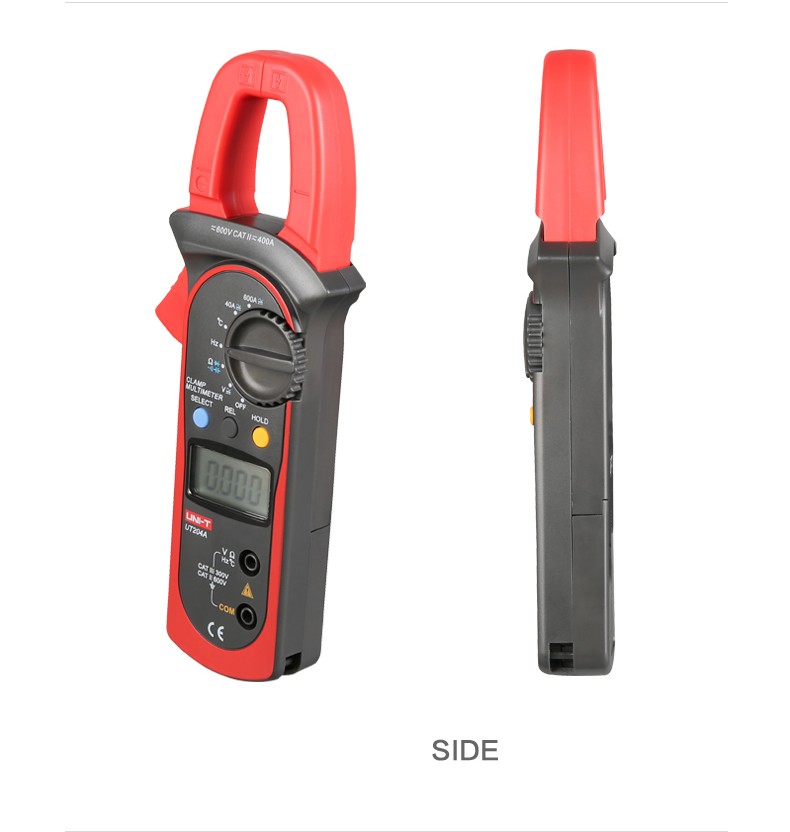 UNI-T-UT204A-Digital-Handheld-Auto-Range-Clamp-Multimeter-DMM-ACDC-Volt-Amp-Resistance-Capacitance-F-1019367