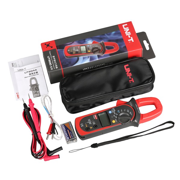 UNI-T-UT204A-Digital-Handheld-Auto-Range-Clamp-Multimeter-DMM-ACDC-Volt-Amp-Resistance-Capacitance-F-1019367