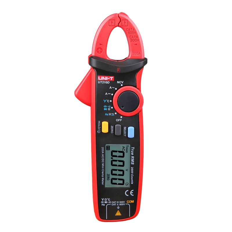 UNI-T-UT210D-Digital-Clamp-Meter-Temperature-Measurement-Auto-Range-Capacitance-Multimeter-ACDC-Curr-1404793