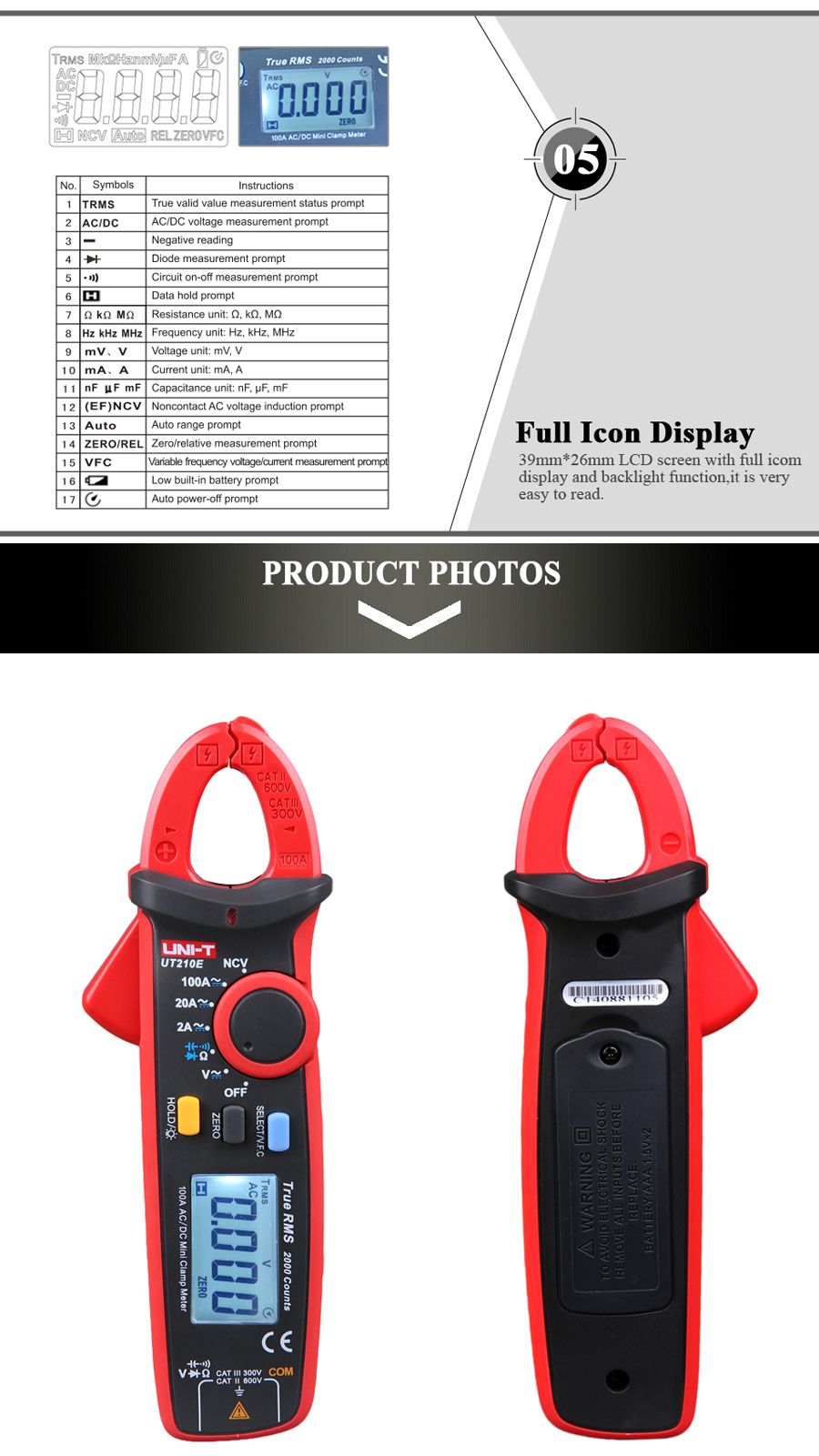 UNI-T-UT210E-Auto-Range-True-Rms-Clamp-Multimeter-1027721