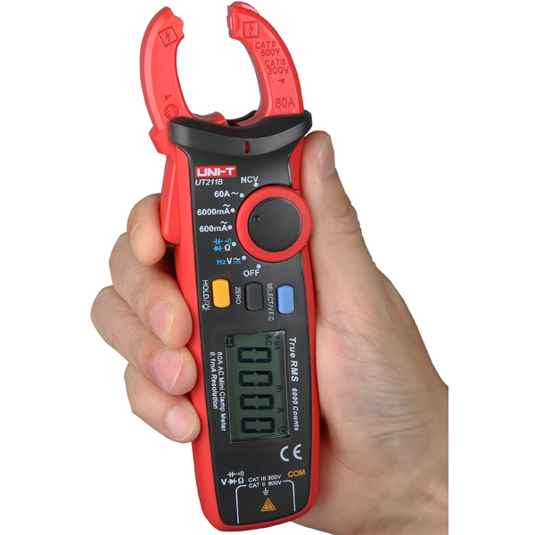 UNI-T-UT211B-Multifunction-6000-Count-True-RMS-Mini-Clamp-Meter-Multimeter-with-VFC-NCV-Test-amp-Zer-1060994