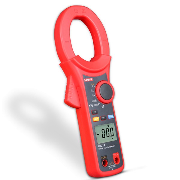 UNI-T-UT220-Digital-Auto-Rang-Clamp-Meters-AC-2000A-ACDC-750V-Resistance-20M-ohm-Diode-Continuity-1041742