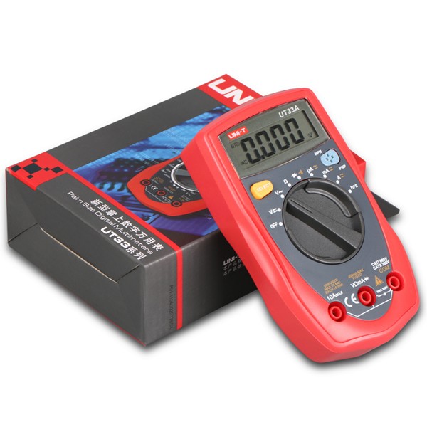 UNI-T-UT33A-Palm-Size-Digital-Mini-Auto-Range-Multimeter-Diode-Transistor-AC-DC-Current-Voltage-Test-1042323