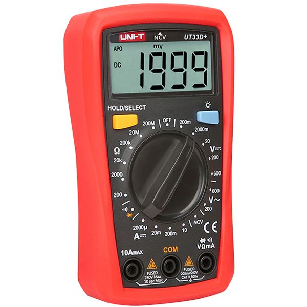 UNI-T-UT33D-Digital-NVC-Multimeter-Voltage-Current-Resistance-Tester-Buzzer-LCD-Backlight-1213126