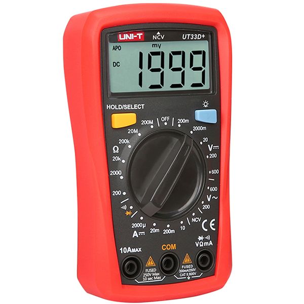 UNI-T-UT33D-Digital-NVC-Multimeter-Voltage-Current-Resistance-Tester-Buzzer-LCD-Backlight-1213126