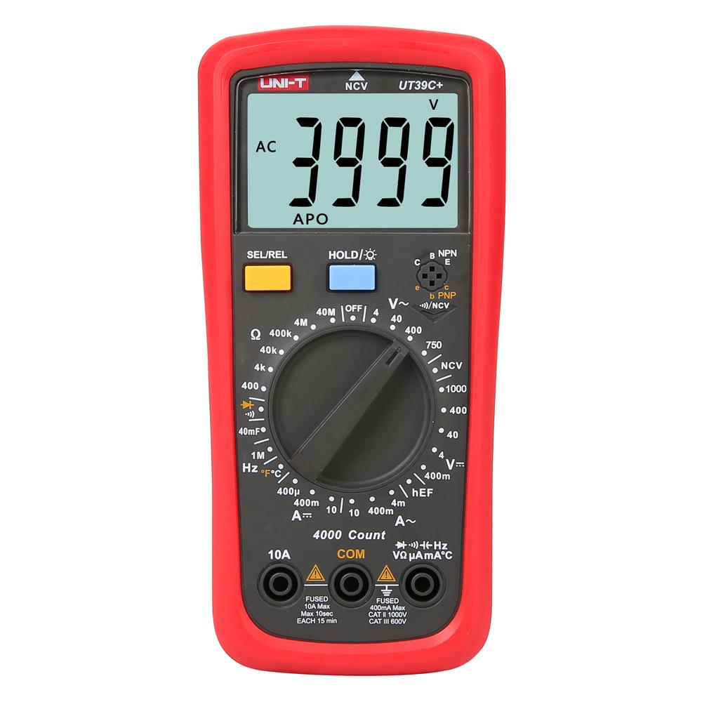 UNI-T-UT39C-Digital-Multimeter-AC-DC-Volt-Amp-Ohm-Capacitance-Temp-Hz-Tester-UT39C-Plus-Data-Hold-1297484