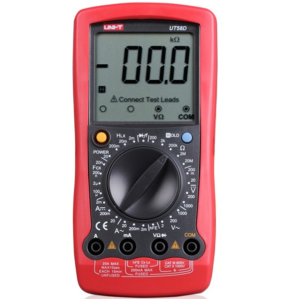 UNI-T-UT58D-LCD-Digital-Volt-Amp-Ohm-Capacitance-Inductance-Multimeter-91760