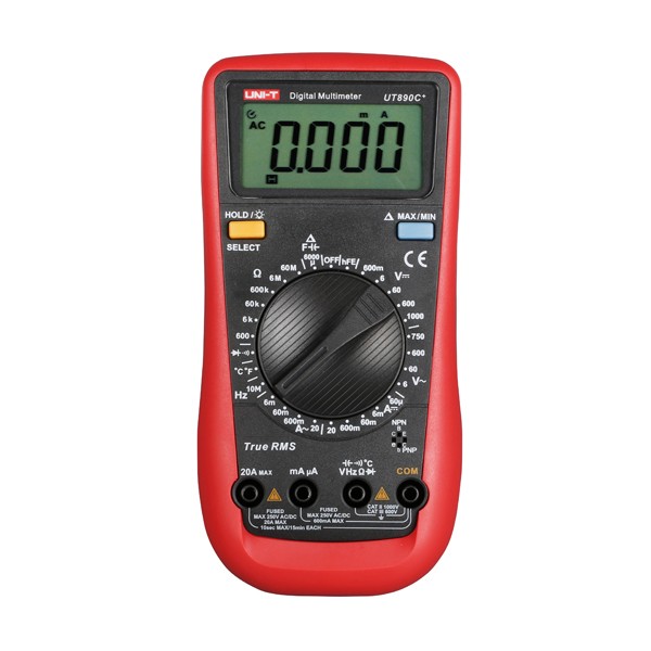 UNI-T-UT890C-Digital-True-RMS-Multimeter-Multimetro-Tester-With-Test-Lead-Cable-1020185