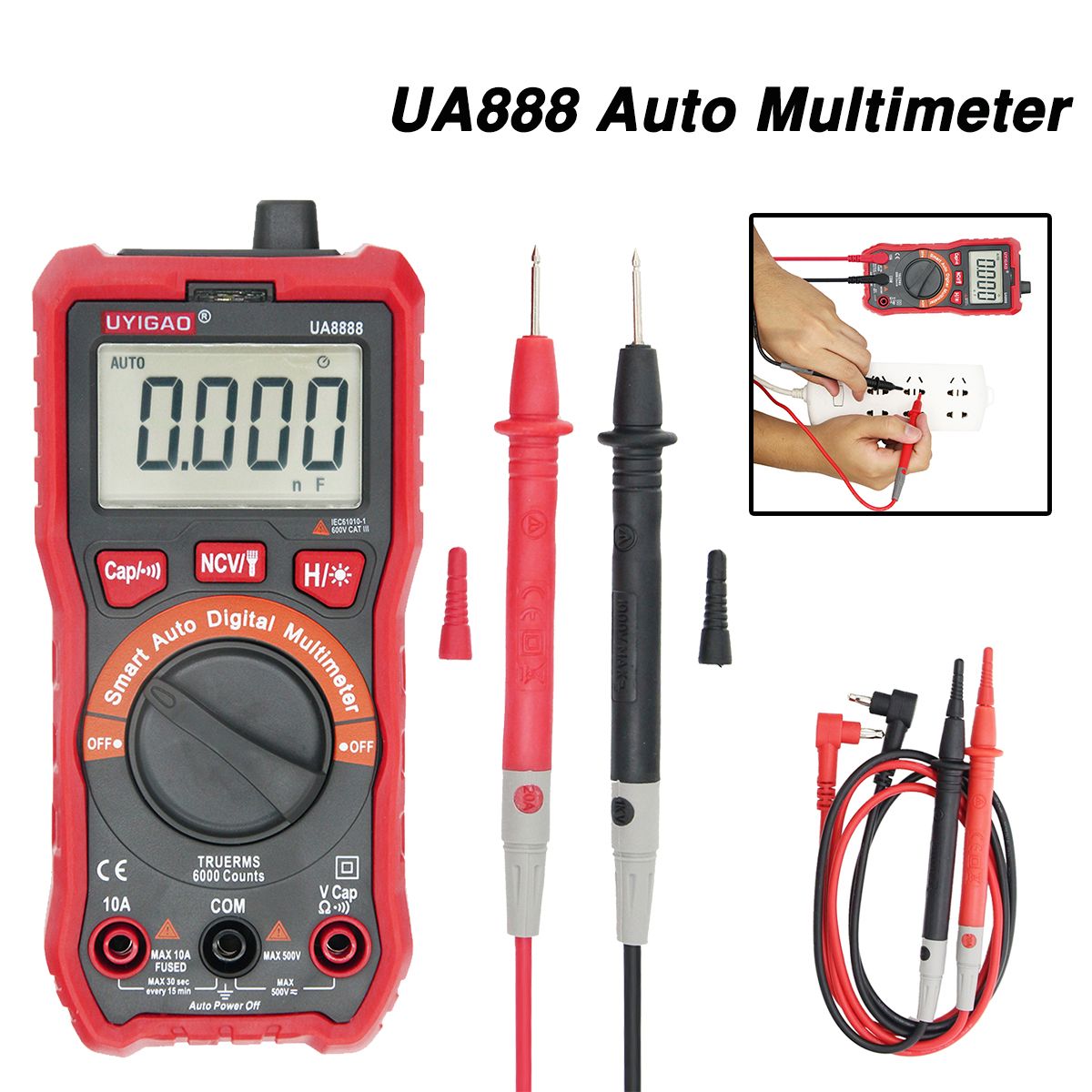 UNICAO-UA888-Digital-Auto-Meters-Multimeter-Handheld-Tester-ACDCResistancNCV-1468150