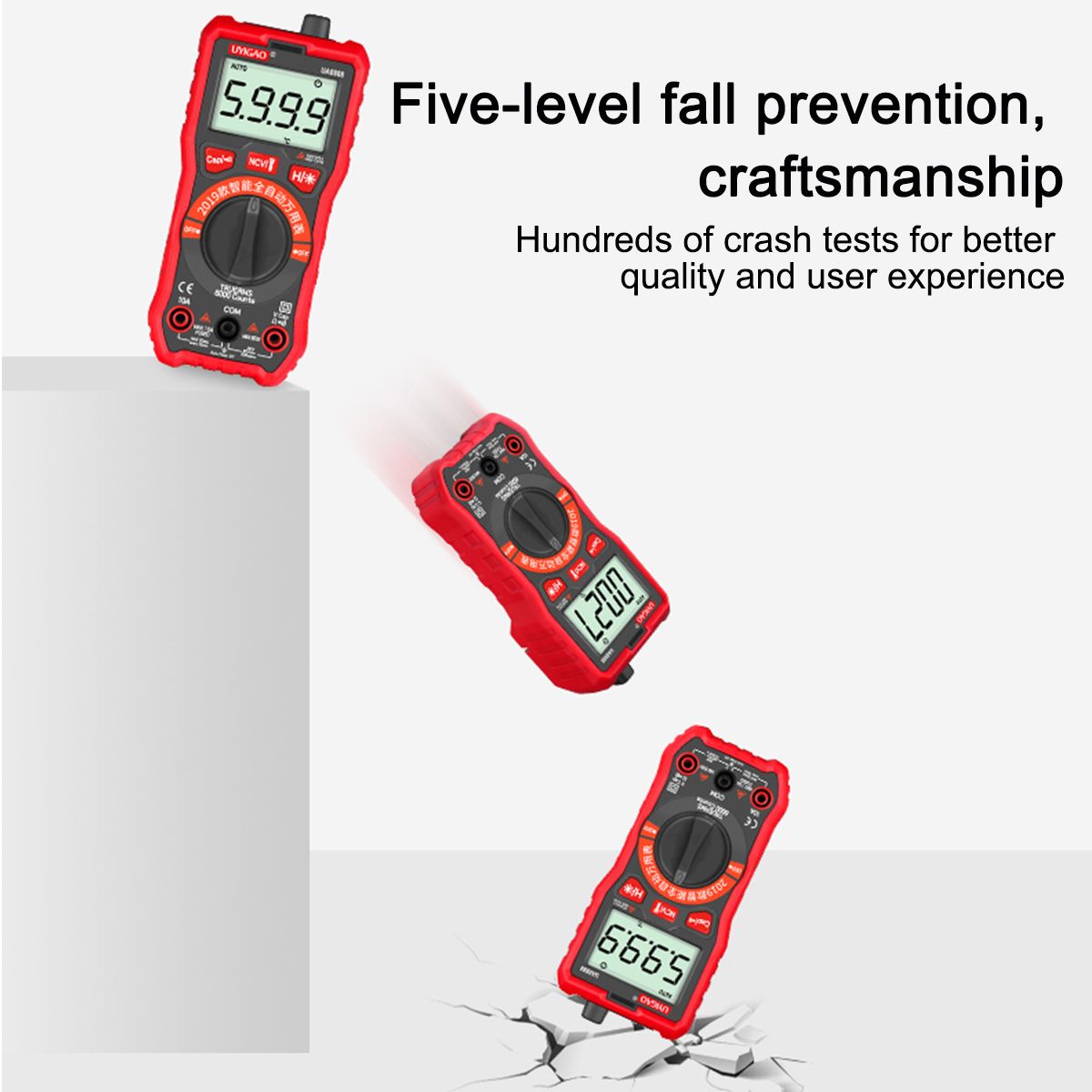 UNICAO-UA888-Digital-Auto-Meters-Multimeter-Handheld-Tester-ACDCResistancNCV-1468150