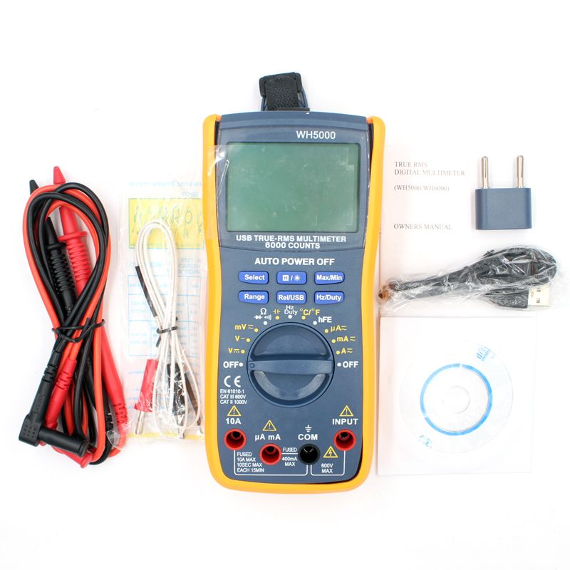 WH5000-Digital-Multimeter-5999-Counts-with-USB-Interface-Auto-Range-with-Backlight-Magnet-hang-AC-DC-1537097