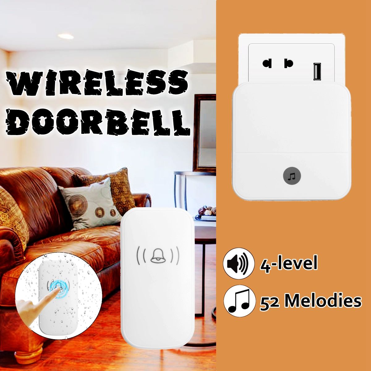 52-Chime-Wireless-Door-Bell-Home-Plug-In-Waterproof-Cordless-Doorbell-300M-Range-1369195