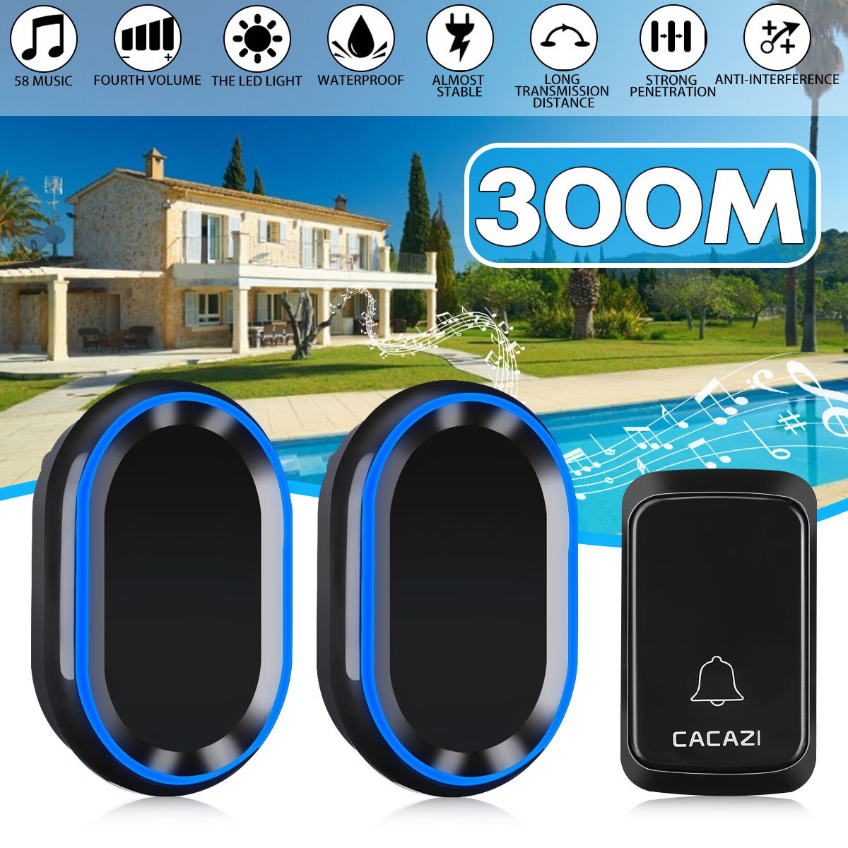 58-Tune-Songs-Wireless-Doorbell-Securityc-Remote-Button-Home-Flashing-Door-Bell-1587289