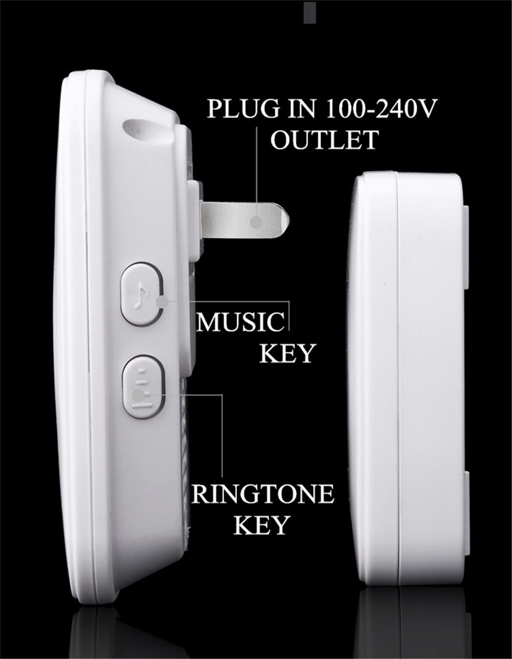 CACAZI-A10-A10-Wireless-Doorbell-Waterproof-100-240V-300M-Range-Music-Door-Bell-Home-60-Chimes-Door--1627638