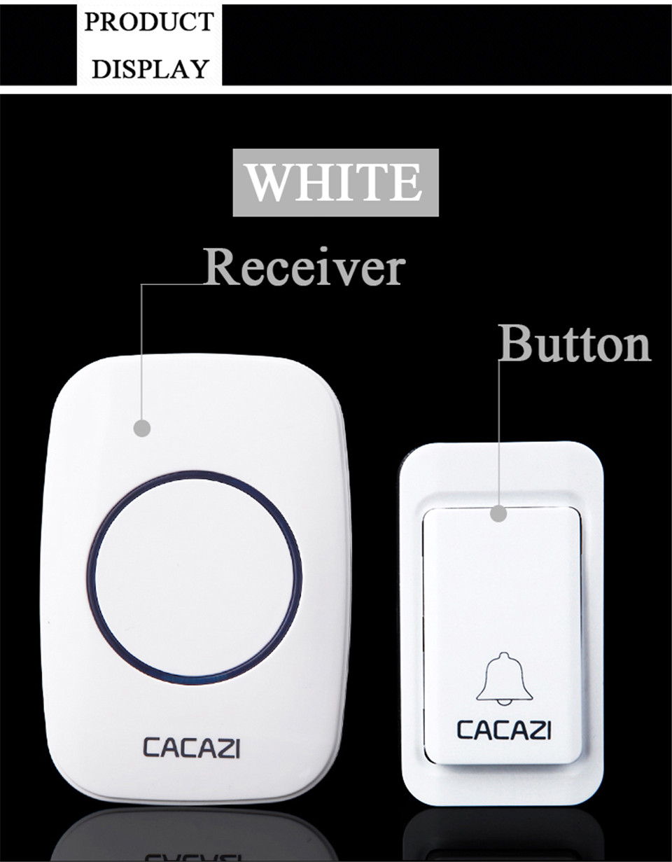 CACAZI-A10G-3-Wireless-Doorbell-Self-powered-No-batteries-Waterproof-Button-120M-Remote-LED-Light-Ho-1630656