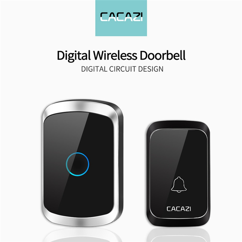 CACAZI-A50-Wireless-Music-Doorbell-Waterproof-Battery-1-Button-2-Receiver-Home-Bell-Wireless-Ring-Be-1610230
