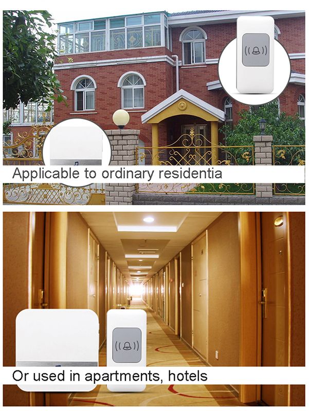 CACAZI-A9-Music-Doorbell-300M-Doorbell-Transmitters--Receiver-EU-PlugUS-Plug-1363897