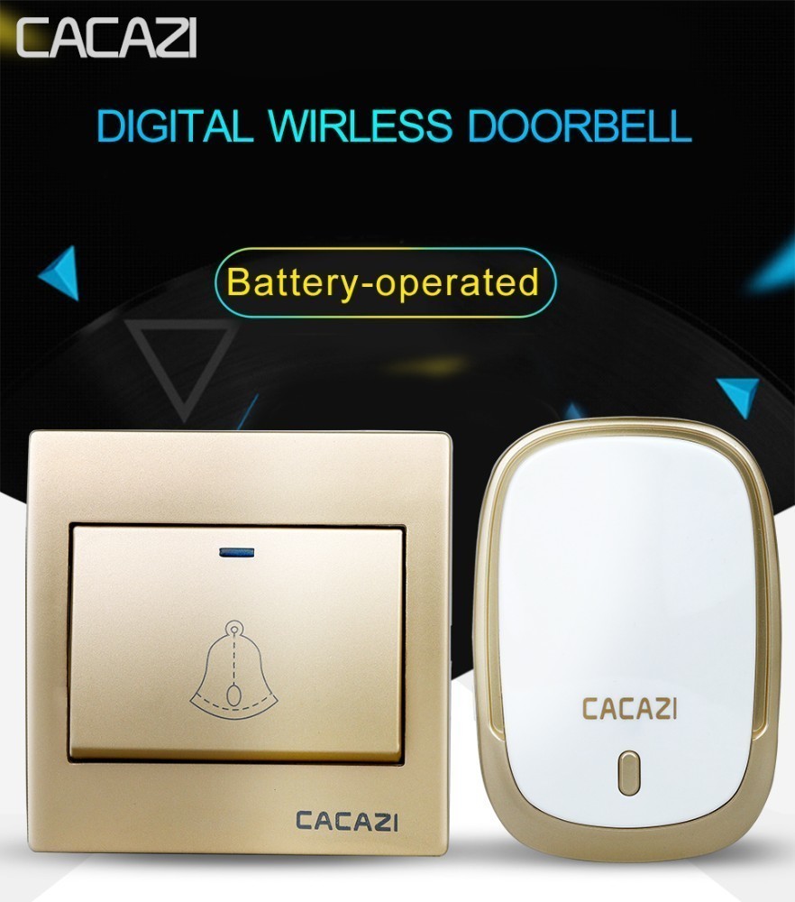 CACAZI-AC110-220V-Wireless-Doorbell-Waterproof-1-Button1-Plug-in-Receivers-300M-Remote-Music-Door-De-1613599