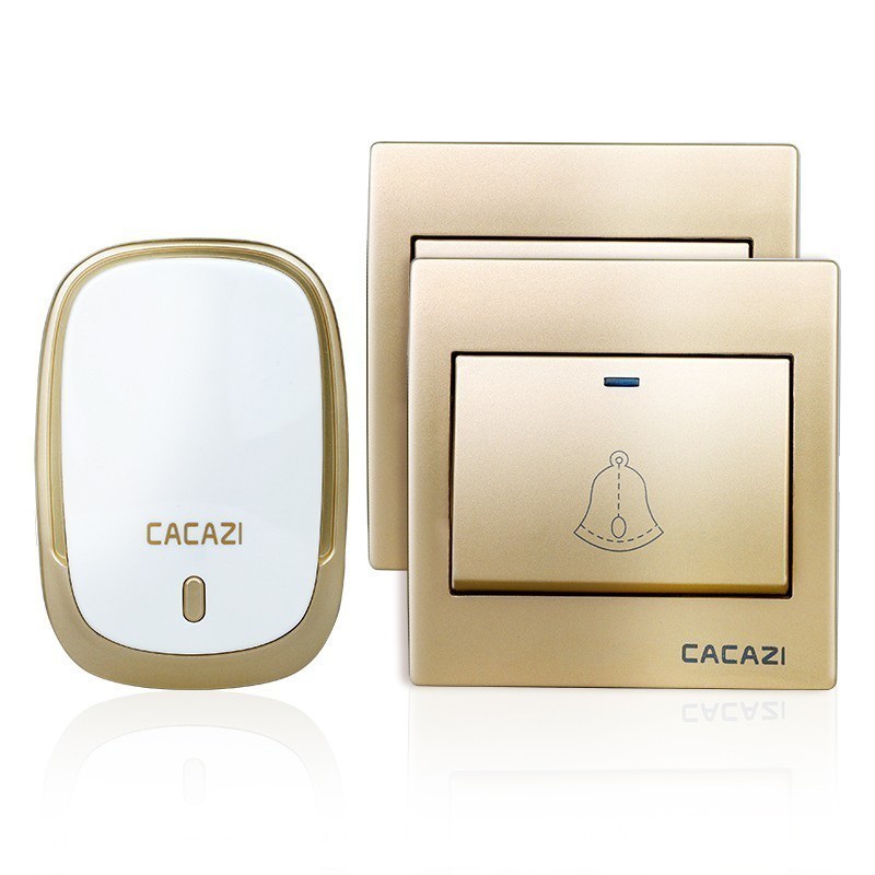 CACAZI-AC110-220V-Wireless-Doorbell-Waterproof-1-Button1-Plug-in-Receivers-300M-Remote-Music-Door-De-1613599