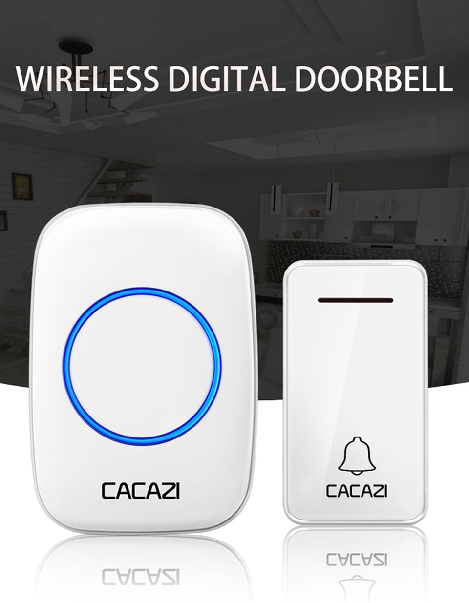 CACAZI-FA10-3-Self-powered-Wireless-Music-Doorbell-Waterproof-No-battery-Calling-Doorbell-Chime-1-Bu-1630649