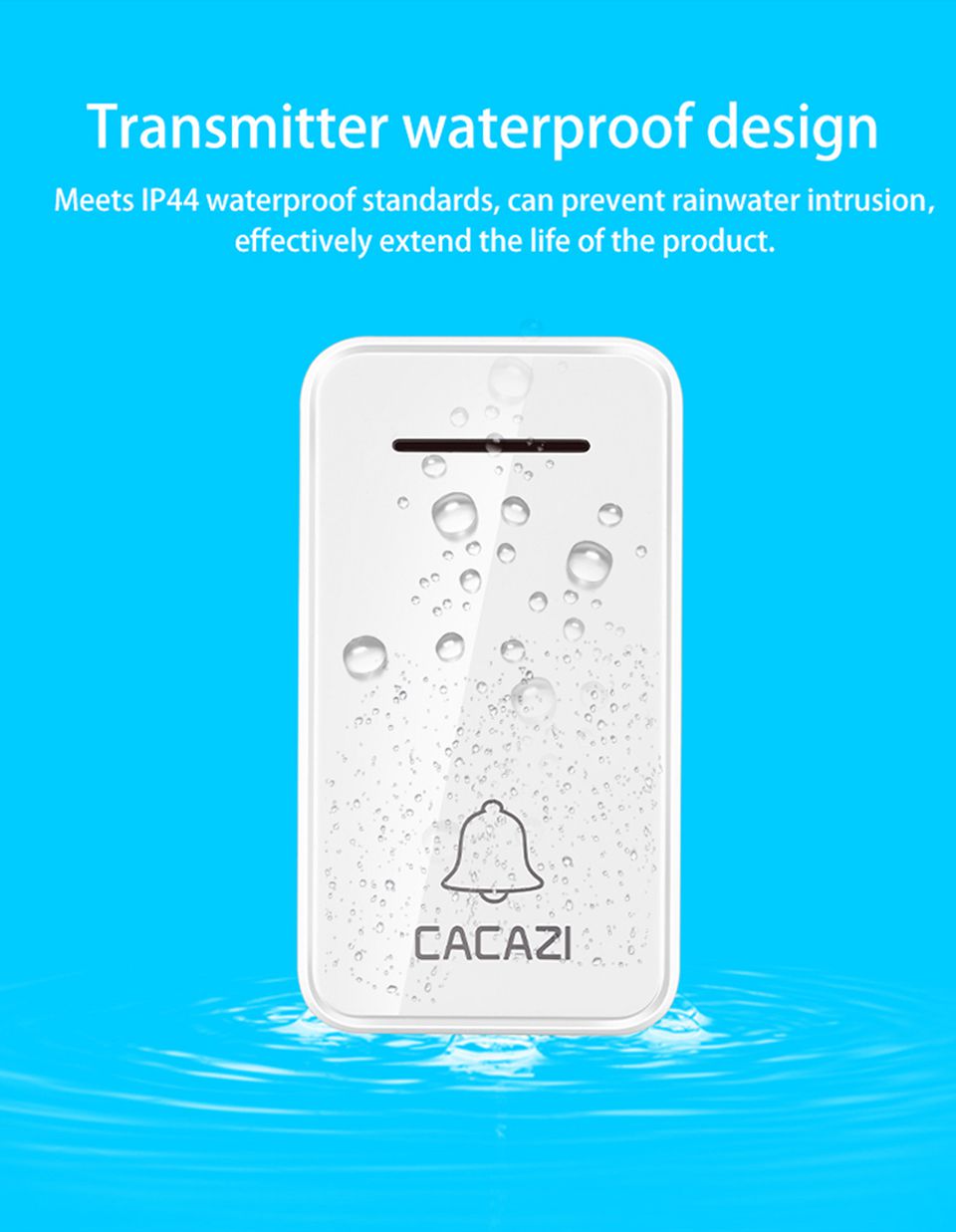 CACAZI-FA10-3-Self-powered-Wireless-Music-Doorbell-Waterproof-No-battery-Calling-Doorbell-Chime-1-Bu-1630649