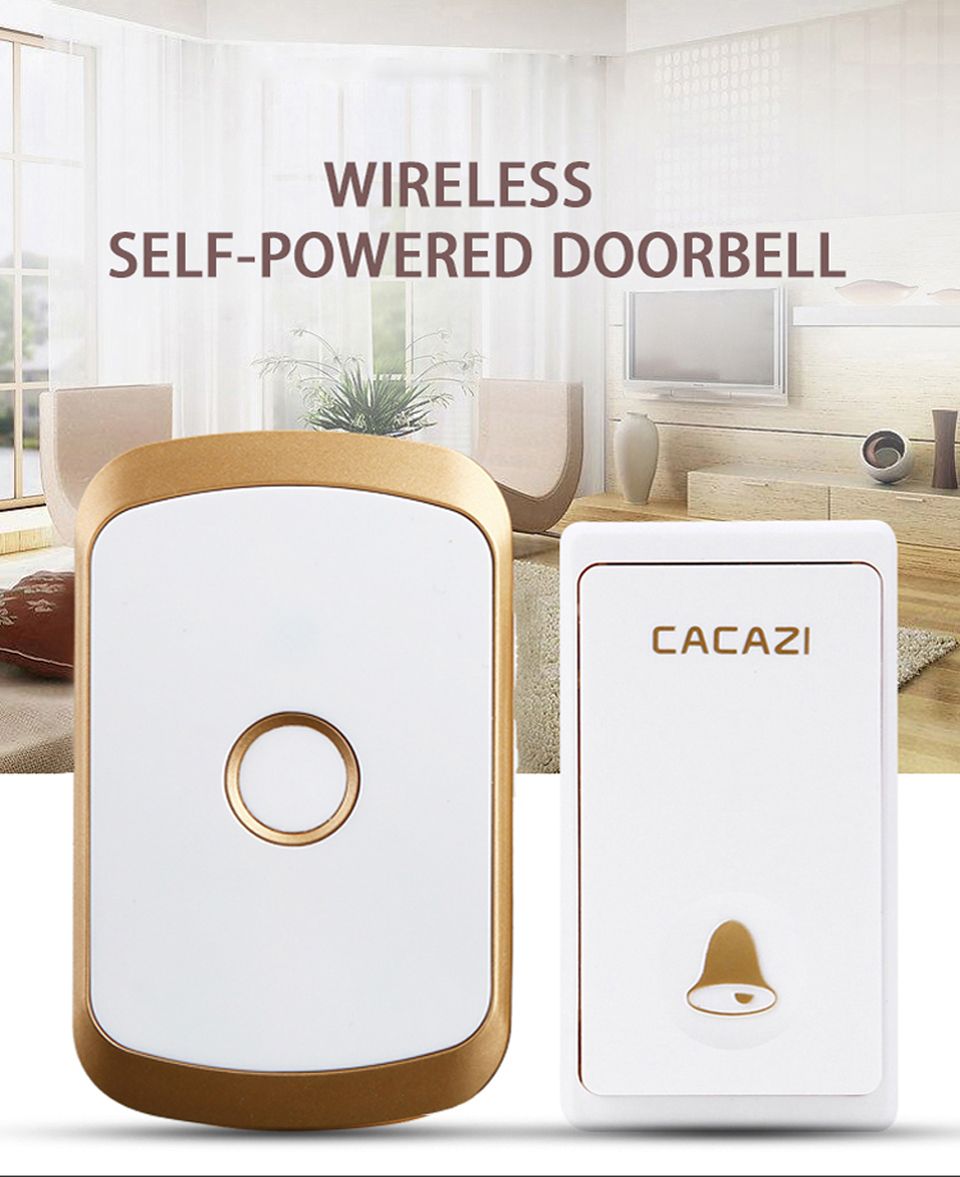 CACAZI-FA20-2-Self-powered-Waterproof-Wireless-Doorbell-200M-Remote-LED-Light-Home-Music-Doorbell-36-1630648