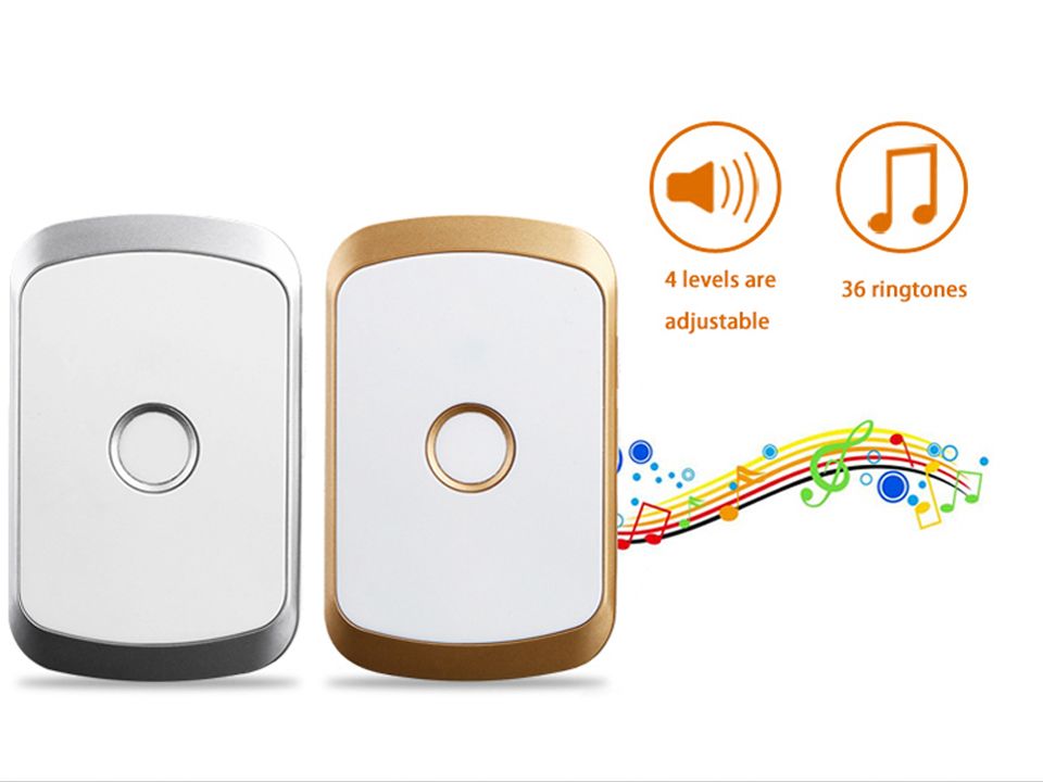 CACAZI-FA20-Self-powered-Waterproof-Wireless-Doorbell-200M-Remote-LED-Light-Home-Music-Doorbell-36-C-1629141