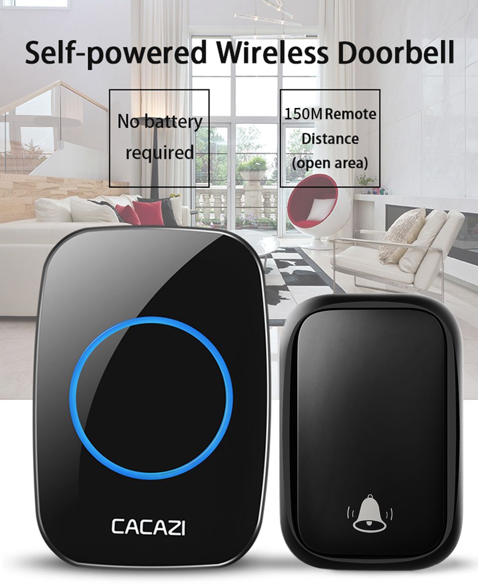 CACAZI-FA58-Wireless-Waterproof-Self-powered-Doorbell-No-Battery-Required-1-Transmitter-1-Receiver-H-1604671