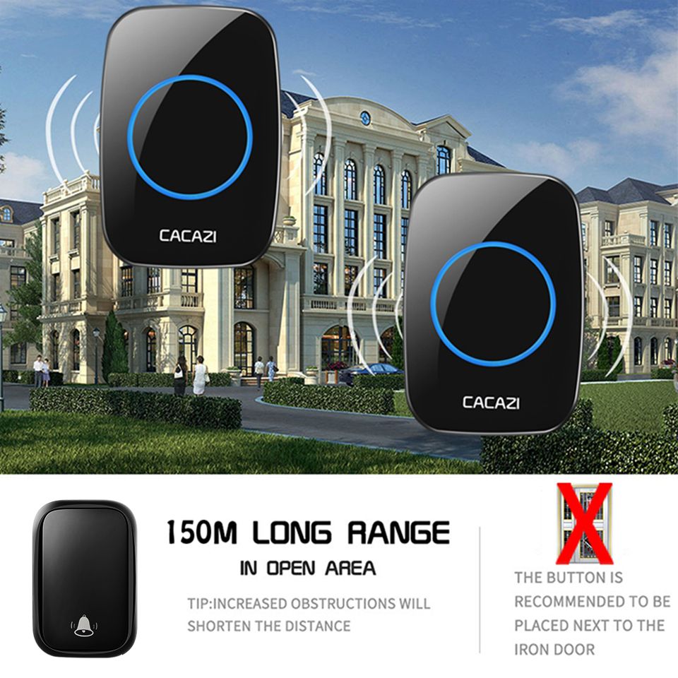 CACAZI-FA58-Wireless-Waterproof-Self-powered-Doorbell-No-Battery-Required-1-Transmitter-1-Receiver-H-1604671