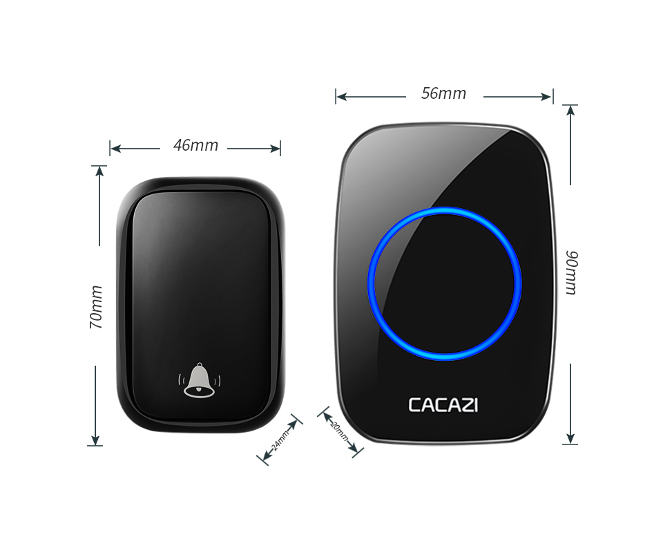 CACAZI-FA58-Wireless-Waterproof-Self-powered-Doorbell-No-Battery-Required-1-Transmitter-2-Receiver-H-1604670