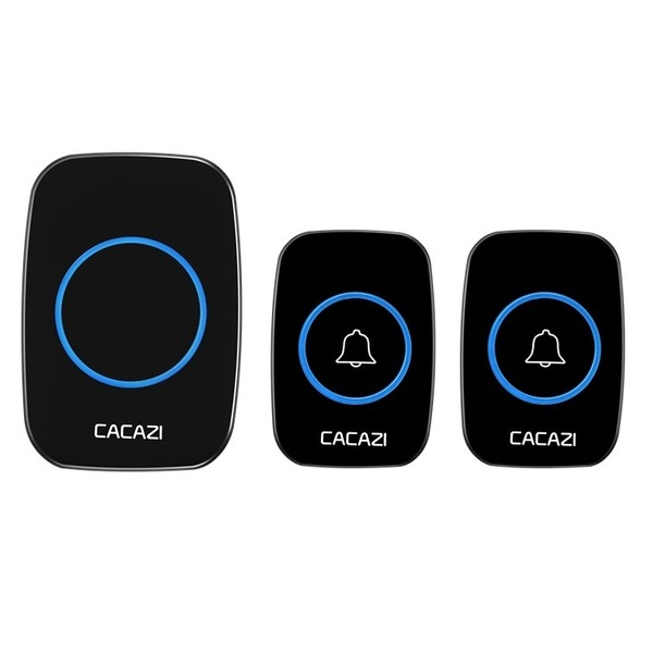 CACAZI-LED-Smart-Doorbell-Waterproof-300M-Remote-Mini-Wireless-Door-Bell-38-Chimes-20-85dB-Door-Ring-1241034