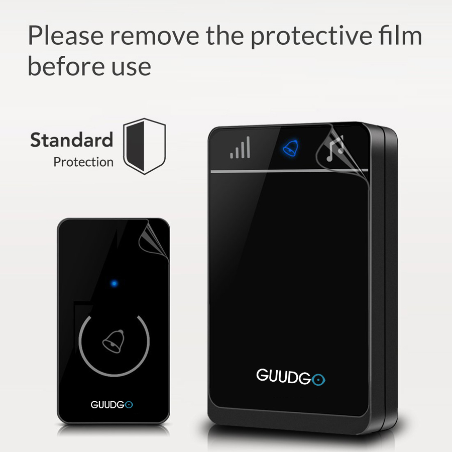 Guudgo-GD-MD01-Wireless-Touch-Screen-Music-Doorbell-Portable-Waterproof-Doorbell-52-Melody-Chime-1149210