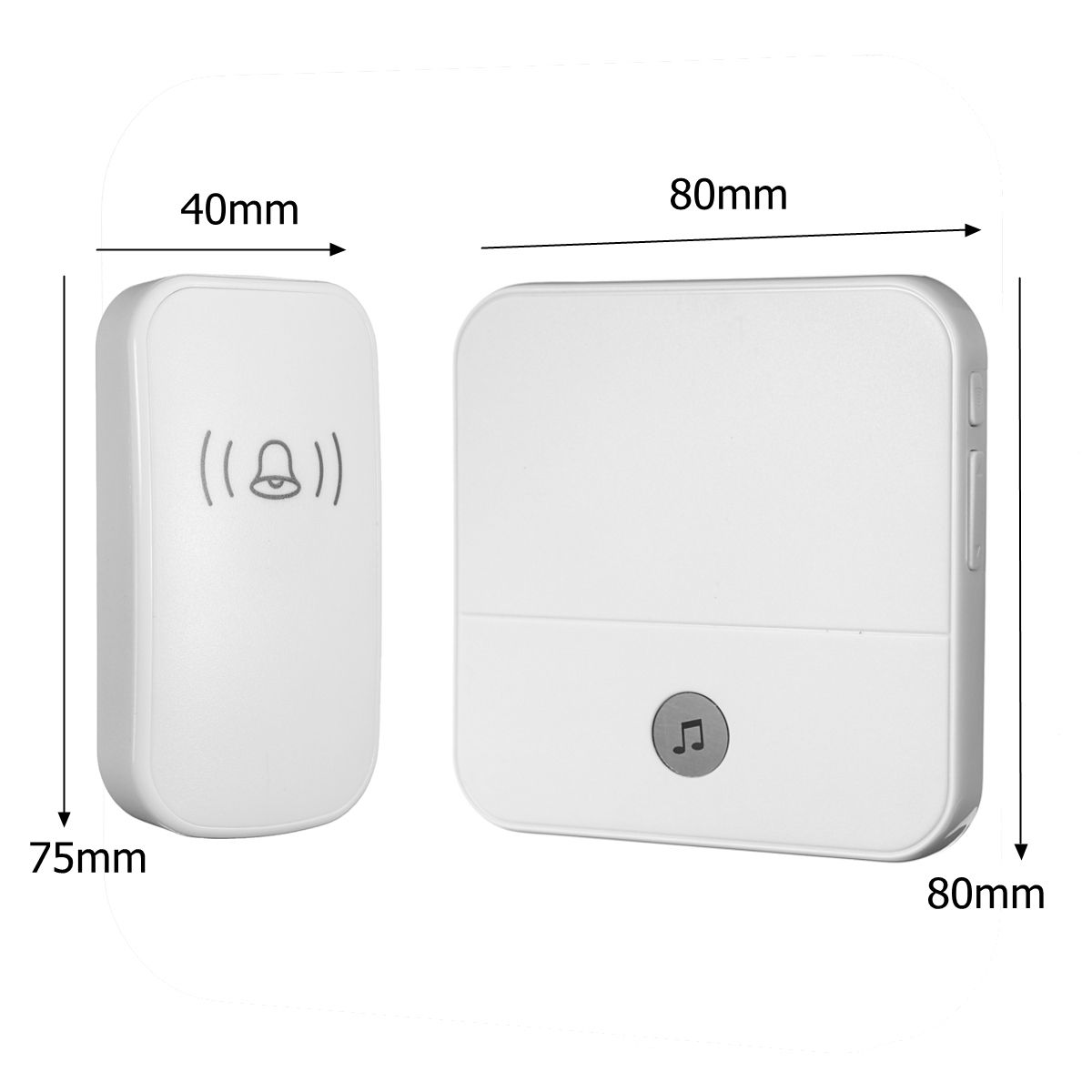 Home-House-4-Volume-Wireless-Doorbell-Chime-2-Receiver--1-Doorbell-1347168