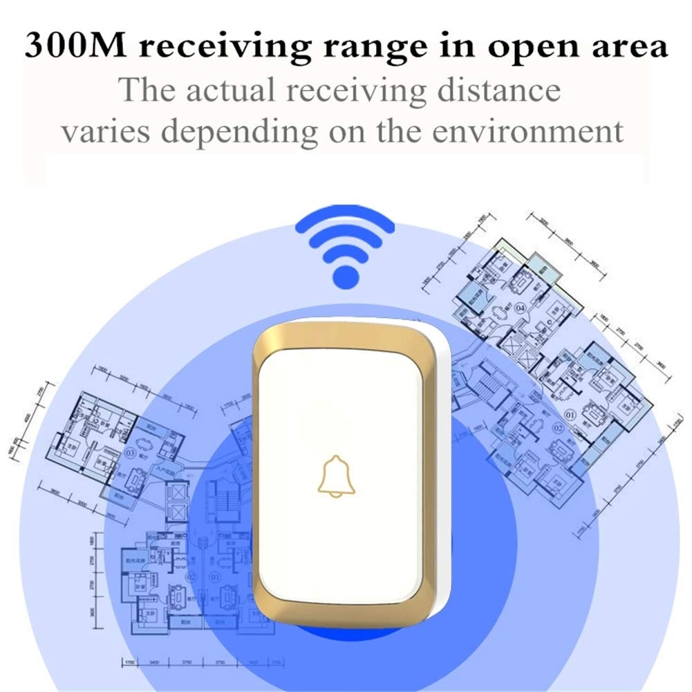 Home-Security-Wireless-Doorbell-Waterproof-AC-100-240V-300M-Rannge-DoorBell-1693699