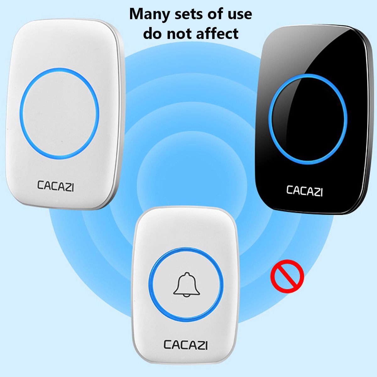 Home-Wireless-Doorbell-Waterproof-Remote-300M-Distance-1-Transmitter-2-Receiver-1262780