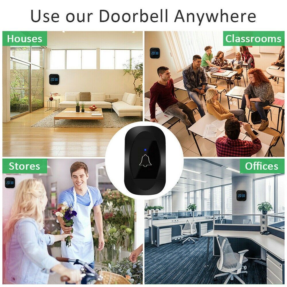 ML-195-Wireless-Doorbell-Smart-Household-DoorBell-With-Time-Display-Volume-Adjustable-Mutil-Use-for--1714704