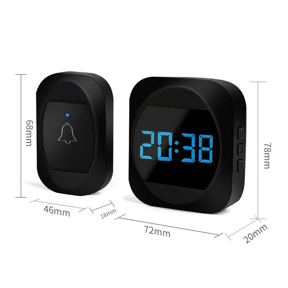 ML-195-Wireless-Doorbell-Smart-Household-DoorBell-With-Time-Display-Volume-Adjustable-Mutil-Use-for--1714704