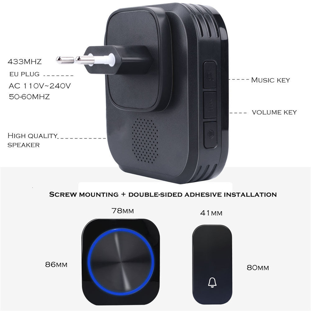 SMATRUL-M688-Self-powered-Wireless-DoorBell-Door-Bell-Ring-Chime-Call-Night-Light-No-Battery-Waterpr-1640039