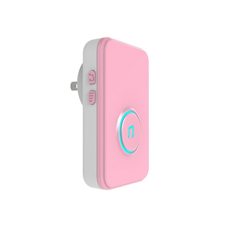 Self-Powered-Wireless-Music-Doorbell-Self-Generating-Long-Distance-No-Battery-Pink-EU-US-Plug-1614490