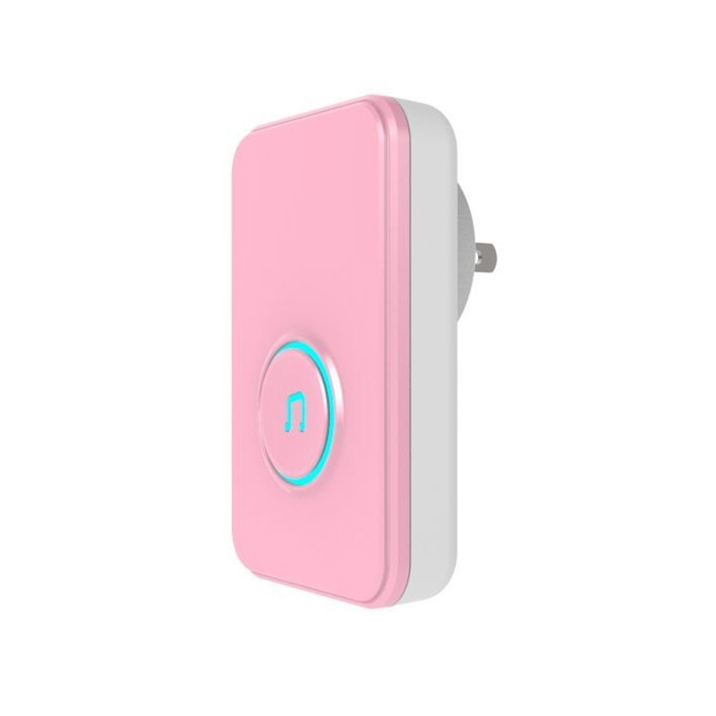 Self-Powered-Wireless-Music-Doorbell-Self-Generating-Long-Distance-No-Battery-Pink-EU-US-Plug-1614490