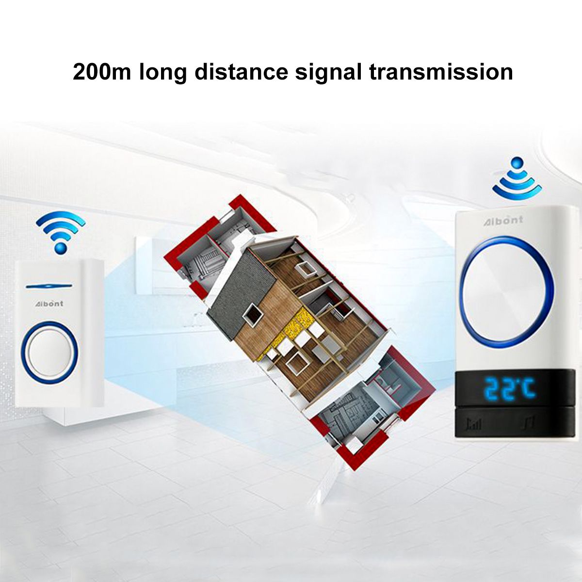 Smart-Wireless-Doorbell-45-Songs-Polyphonic-Ringtones-200m-Transmission-Door-Bell-1733573