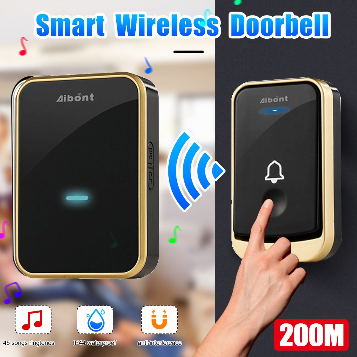 Smart-Wireless-Doorbell-45-Songs-Ringtones--200m-Transmission-Door-Bell-1729994