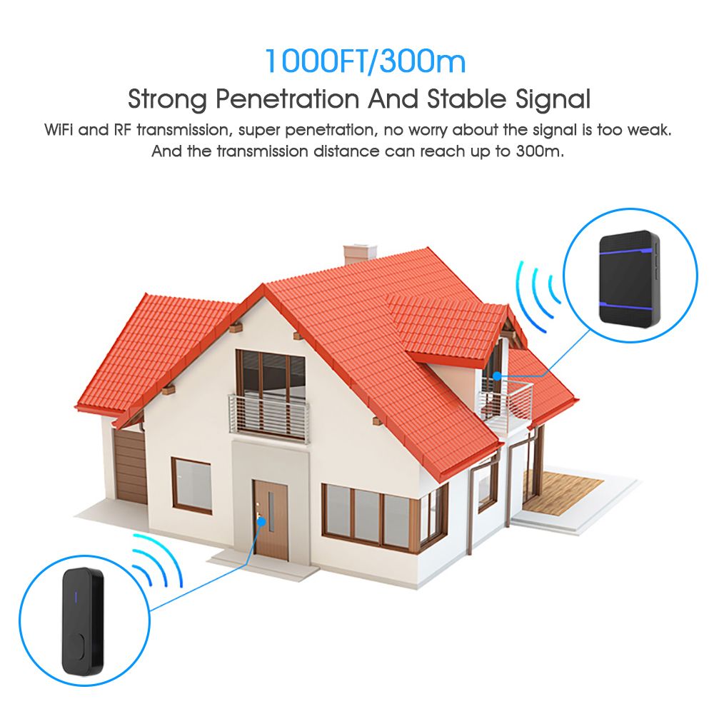 Waterproof-LED-55-Songs-Chime-Wireless-Doorbell-Receiver--Transmitter-1244012