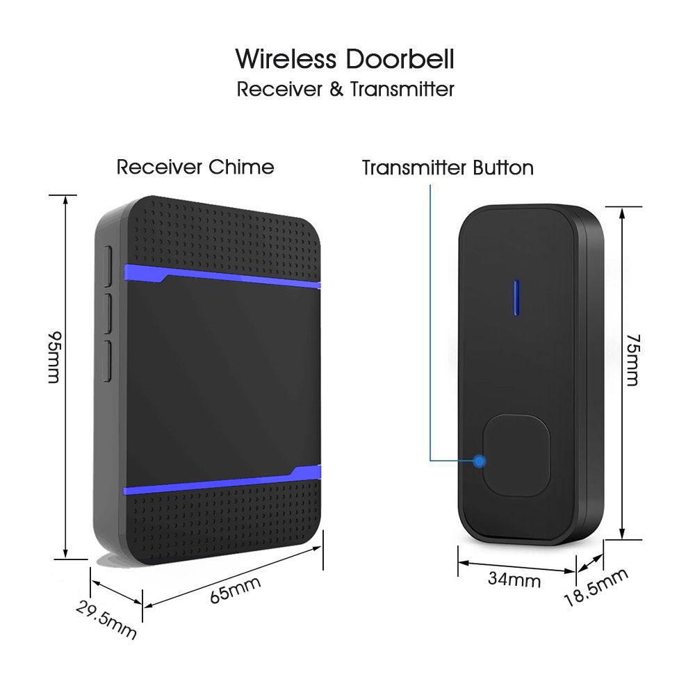 Waterproof-LED-55-Songs-Chime-Wireless-Doorbell-Receiver--Transmitter-1244012