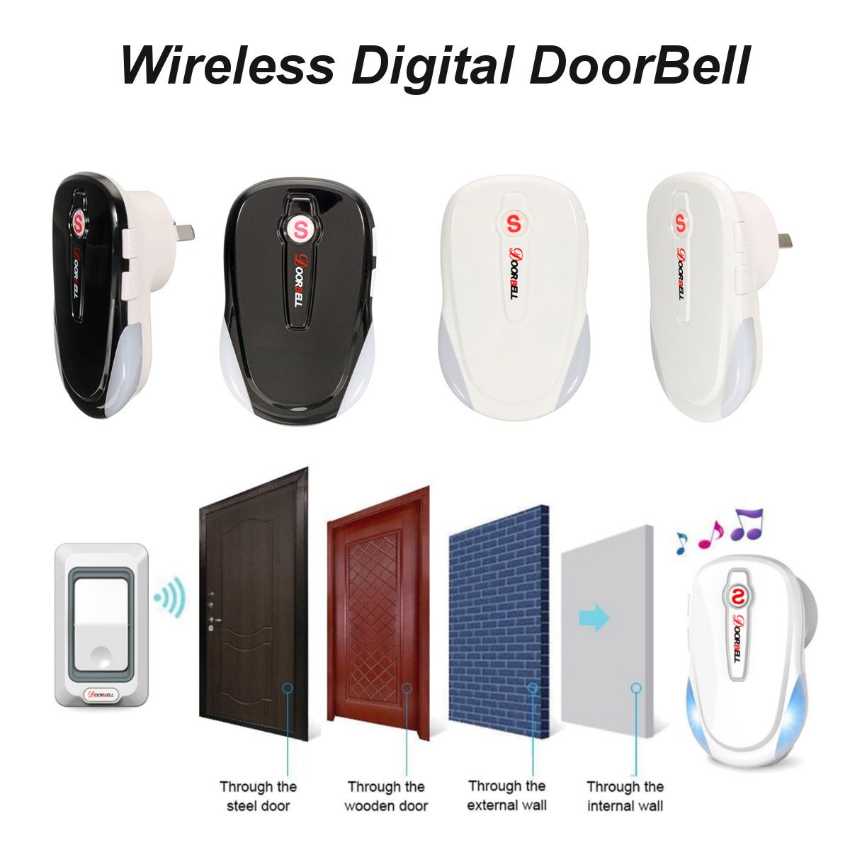 Wireless-Digital-Doorbell-Long-Range-Control-Home-Security-Decor-US-EU-UK-Plug-1258918