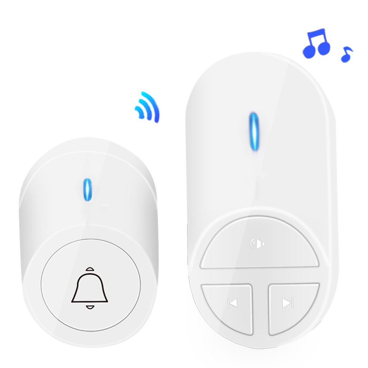 Wireless-Doorbell-Plug--Play-Door-Bell-Kit-Plug-in-Receiver-300M-1742768