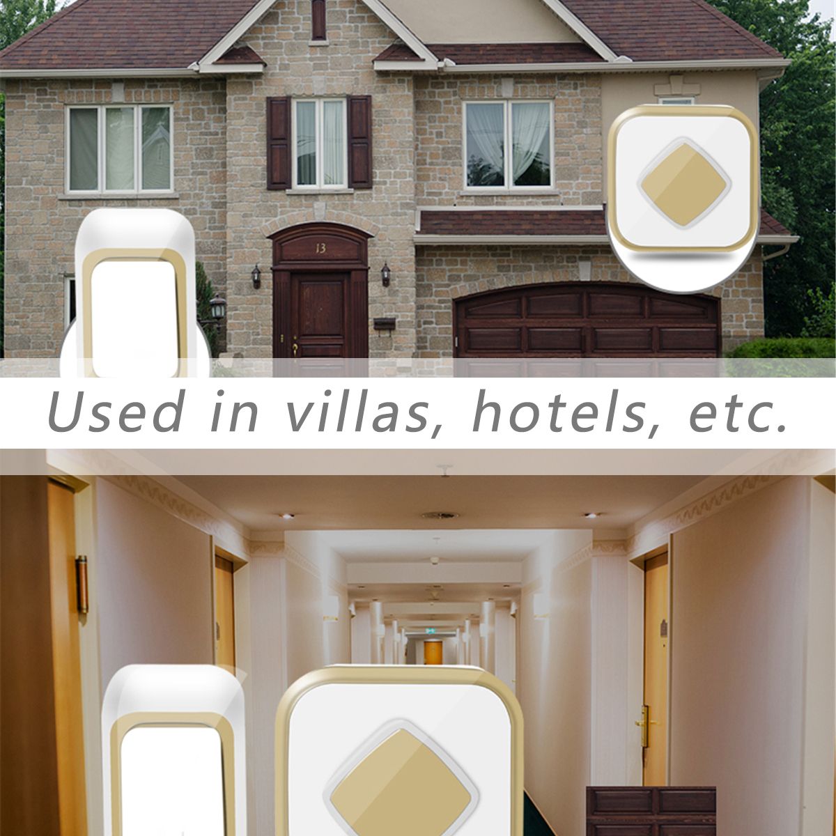 Wireless-Doorbell-Waterproof-Transmitter--Receiver-Home-Wall-Doorbell-60-Chimes-1757949