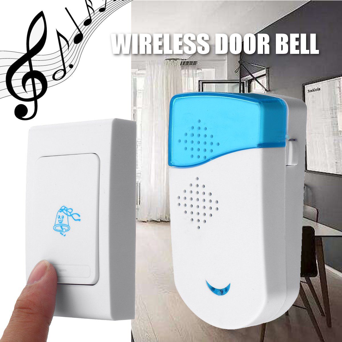 Wireless-Remote-Control-36-Tune-Songs-Smart-Doorbell-Self-adhesive-Rings-Transmitter--Receiver-1593949