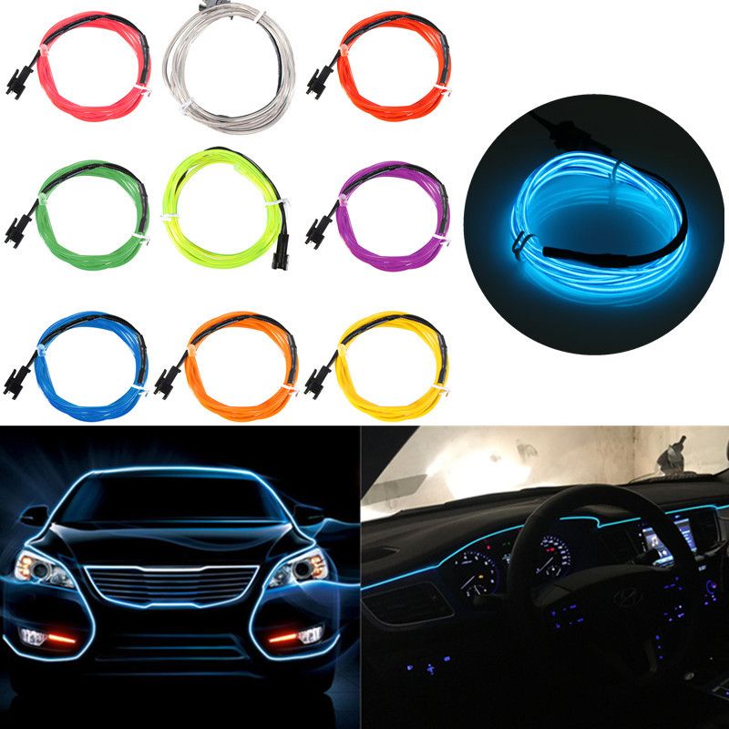 2M-Single-Color-5V-USB-Flexible-Neon-EL-Wire-Light-Dance-Party-Decor-Light-994917