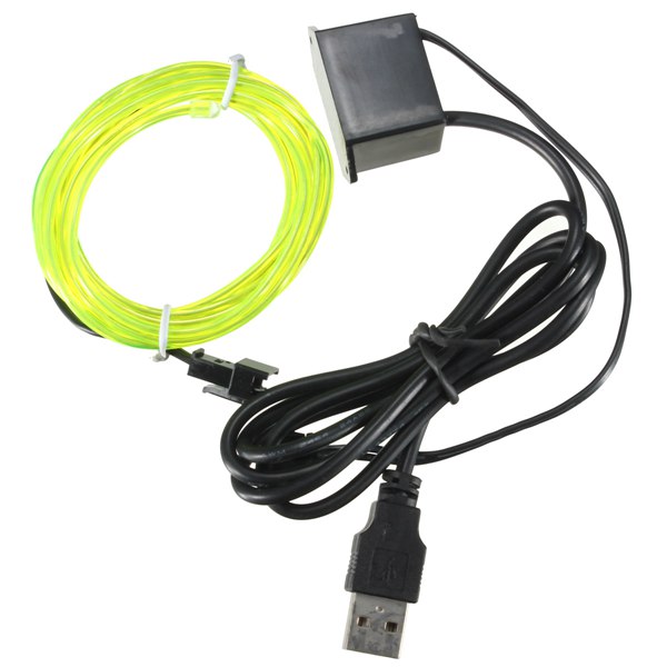 2M-Single-Color-5V-USB-Flexible-Neon-EL-Wire-Light-Dance-Party-Decor-Light-994917